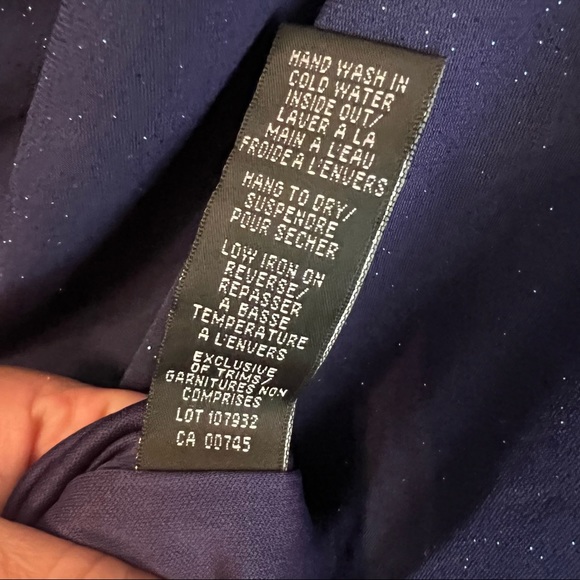 /JS Boutique/ Royal Blue One Shoulder Sparkly Dress (Large US 12) - Picture 8 of 10